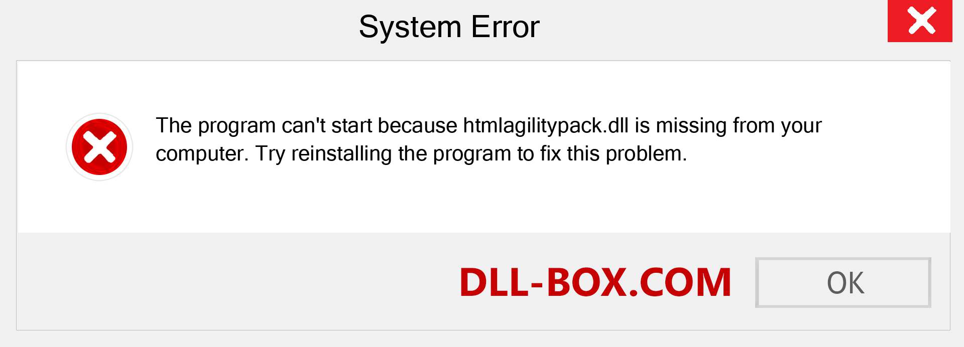  htmlagilitypack.dll file is missing?. Download for Windows 7, 8, 10 - Fix  htmlagilitypack dll Missing Error on Windows, photos, images